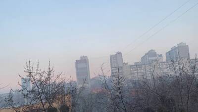Киев затянуло едким дымом: в МВД сообщили, что произошло - politeka.net - Россия - Украина - Киев - Киев