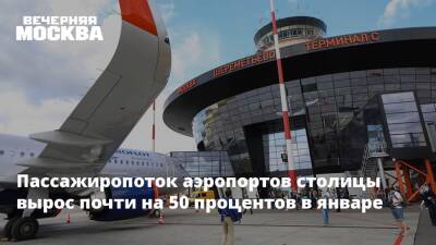Пассажиропоток аэропортов столицы вырос почти на 50 процентов в январе - vm.ru - Москва - Россия - Москва