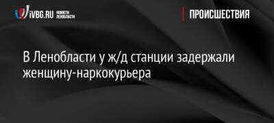 В Ленобласти у ж/д станции задержали женщину-наркокурьера - ivbg.ru - Россия - Украина - Ленинградская обл. - окр.Сзфо - Ленобласть