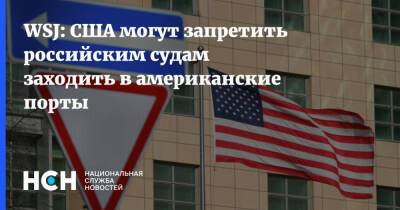 WSJ: США могут запретить российским судам заходить в американские порты - nsn.fm - США