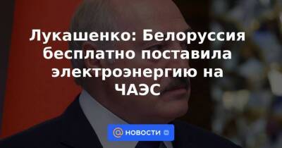 Александр Лукашенко - Лукашенко: Белоруссия бесплатно поставила электроэнергию на ЧАЭС - smartmoney.one - Россия - Украина - Белоруссия - Япония - с. 24 Февраля