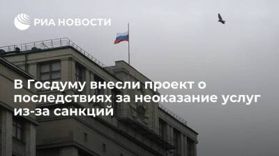 В Госдуму внесли проект, регулирующий правовые последствия неоказания услуг из-за санкций - smartmoney.one - Россия