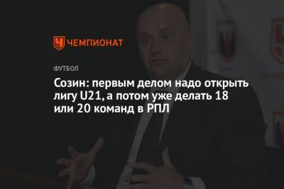 Андрей Созин - Созин: первым делом надо открыть лигу U21, а потом уже делать 18 или 20 команд в РПЛ - championat.com - Мальта