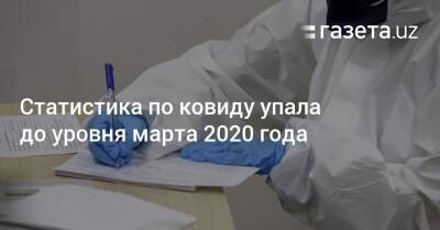 Статистика по ковиду упала до уровня марта 2020 года - gazeta.uz - Узбекистан - Ташкент