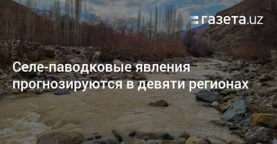 Селе-паводковые явления прогнозируются в девяти регионах - gazeta.uz - Узбекистан - Ташкент