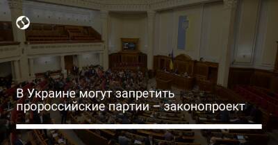 Елена Шуляк - В Украине могут запретить пророссийские партии – законопроект - liga.net - Россия - Украина