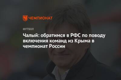 Валерий Чалый - Чалый: обратимся в РФС по поводу включения команд из Крыма в чемпионат России - championat.com - Россия - Крым - Севастополь