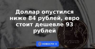 Владимир Путин - Михаил Шульгин - Доллар опустился ниже 84 рублей, евро стоит дешевле 93 рублей - smartmoney.one - Россия