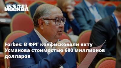 Владимир Путин - Алишер Усманов - Forbes: В ФРГ конфисковали яхту Усманова стоимостью 600 миллионов долларов - vm.ru - Россия - Киев - Германия - ДНР - ЛНР - Гамбург