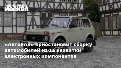 Ford - «АвтоВАЗ» приостановит сборку автомобилей из-за нехватки электронных компонентов - vm.ru - Москва - Россия - Украина - Германия - Ижевск - Тольятти