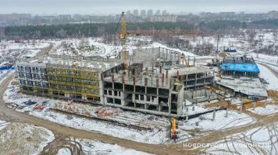 Владимир Путин - Стройку долгожданной школы в воронежском микрорайоне «Процессор» показали с высоты - vestivrn.ru - Воронеж