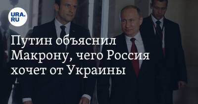 Владимир Зеленский - Владимир Путин - Сергей Лавров - Владимир Мединский - Путин объяснил Макрону, чего Россия хочет от Украины - ura.news - Москва - Россия - Украина - Киев - Крым - Белоруссия - Франция