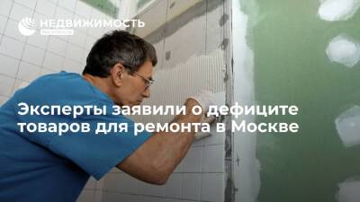 Падение рубля спровоцировало дефицит ряда товаров для ремонта в Москве - realty.ria.ru - Москва - Москва