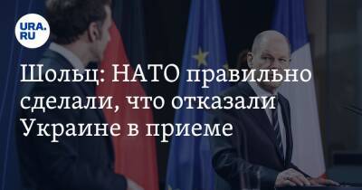 Владимир Путин - Олаф Шольц - Шольц: НАТО правильно сделали, что отказали Украине в приеме - ura.news - Россия - США - Украина - Грузия - Германия