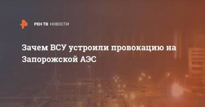 Зачем ВСУ устроили провокацию на Запорожской АЭС - ren.tv - Украина