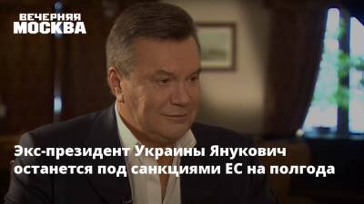 Виктор Янукович - Александр Янукович - Виктор Пшонка - Экс-президент Украины Янукович останется под санкциями ЕС на полгода - vm.ru - Москва - Россия - США - Украина - Англия