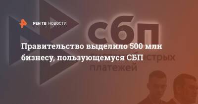 Михаил Мишустин - Правительство выделило 500 млн бизнесу, пользующемуся СБП - ren.tv - Россия