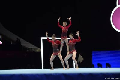 Константин Шапиро - Азербайджанская женская группа занимает четвертое промежуточное место на Всемирных соревнованиях по акробатической гимнастике (ФОТО) - trend.az - Азербайджан