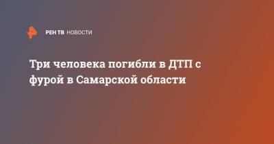 Три человека погибли в ДТП с фурой в Самарской области - ren.tv - Самарская обл.