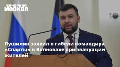 Владимир Путин - Денис Пушилин - Михаил Мизинцев - Пушилин заявил о гибели командира «Спарты» в Волновахе при эвакуации жителей - vm.ru - Россия - Украина - ДНР - Харьков - Мариуполь - Сумы