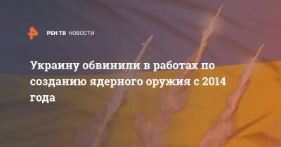 Владимир Зеленский - Петр Порошенко - Украину обвинили в работах по созданию ядерного оружия с 2014 года - ren.tv - Россия - Украина - Киев - Турция