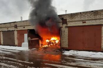 В гаражном кооперативе «Северный-1» сгорел гараж - vologda-poisk.ru - Вологодская обл. - Вологда