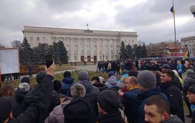 На Херсонщине жители снова вышли на протесты против оккупантов - korrespondent.net - Россия - Украина - Херсон - Мелитополь - Херсонская обл. - Херсон - Херсонская Область - Протесты