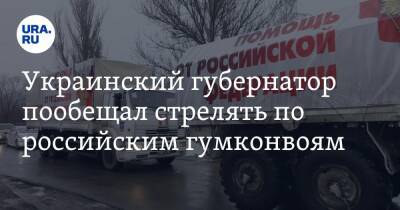 Дмитрий Живицкий - Украинский - Украинский губернатор пообещал стрелять по российским гумконвоям - ura.news - Россия - Украина - ЛНР - Донецкая обл.
