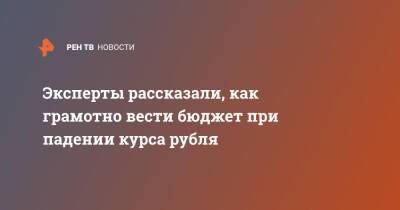 Ксения Аверс - Эксперты рассказали, как грамотно вести бюджет при падении курса рубля - ren.tv