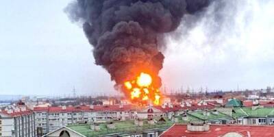 Удар по нефтебазе: в Белгороде началась эвакуация, жители в панике, на АЗС огромные очереди — видео - nv.ua - Россия - Украина - Белгородская обл. - Белгород - Белгород