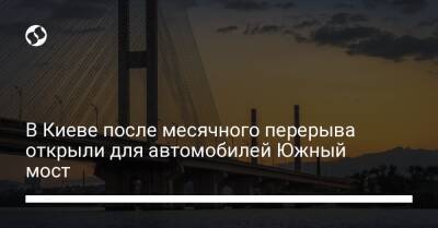 Виталий Кличко - В Киеве после месячного перерыва открыли для автомобилей Южный мост - liga.net - Россия - Украина - Киев