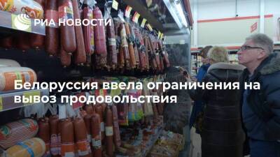 Белоруссия для защиты внутреннего рынка ввела ограничения на вывоз продовольствия - smartmoney.one - Белоруссия