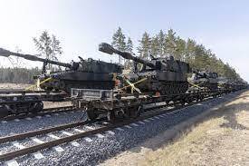 В Литву прибыли 100 дополнительных военных США с системой Paladin - obzor.lt - США - Литва - шт.Пенсильвания - район Швенченский