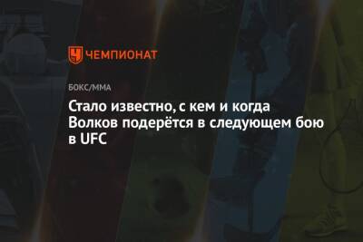 Александр Волков - Томас Аспиналл - Стало известно, с кем и когда Волков подерётся в следующем бою в UFC - championat.com - Россия - Англия - Лондон