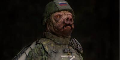 Украинский - «Это вторая армия мира». Украинский художник изобразил российского солдата в образе свиньи - nv.ua - Россия - Украина - Львов