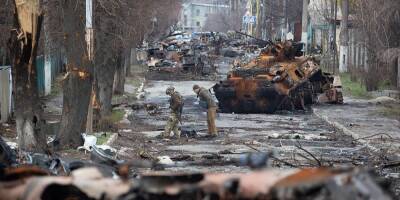 Улицу Вокзальную в Буче расчистили от сожженной вражеской техники — фото - nv.ua - Россия - Украина - Киевская обл. - Буча