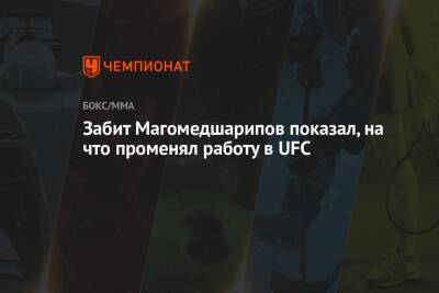 Дана Уайт - Забит Магомедшарипов - Забит Магомедшарипов показал, на что променял работу в UFC - championat.com - Москва - Россия - Махачкала