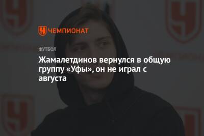 Тимур Жамалетдинов - Жамалетдинов вернулся в общую группу «Уфы», он не играл с августа - championat.com - Москва - Башкирия - Уфа