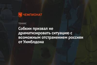 Даниил Медведев - Борис Собкин - Валентина Сивкович - Собкин призвал не драматизировать ситуацию с возможным отстранением россиян от Уимблдона - championat.com - Россия