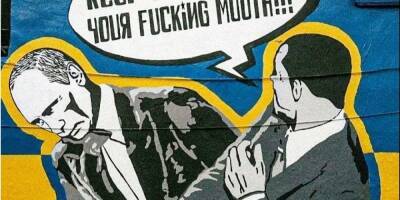 Владимир Путин - Уилл Смит - Уилл Смит дает пощечину Путину. В Лос-Анджелесе появилось граффити в поддержку Украины - nv.ua - Россия - Украина - Лос-Анджелес