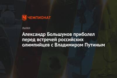 Владимир Путин - Александр Большунов - Юрий Бородавко - Александр Большунов приболел перед встречей российских олимпийцев с Владимиром Путиным - championat.com - Россия - Крым