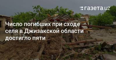 Число погибших при сходе селя в Джизакской области достигло пяти - gazeta.uz - Узбекистан - Джизакская обл.