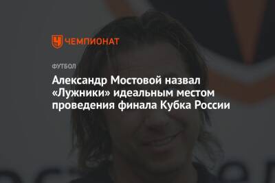 Александр Мостовой - Александр Мостовой назвал «Лужники» идеальным местом проведения финала Кубка России - championat.com - Россия