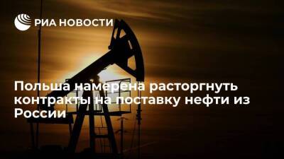 Наимский: Польша намерена расторгнуть заключенные контракты на поставку нефти из России - smartmoney.one - Россия - Польша - Гданьск - Гданьск