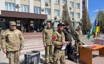 Україна - У Ірпені 243 батальйон тероборони ЗСУ склав присягу - lenta.ua - Україна - місто Київ