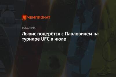Сергей Павлович - Льюис Деррик - Льюис подерётся с Павловичем на турнире UFC в июле - championat.com - Россия - США