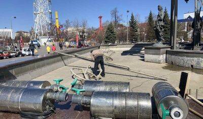 Тюменские фонтаны готовят к запуску на Первомай - nashgorod.ru - Тюмень - Ленинск