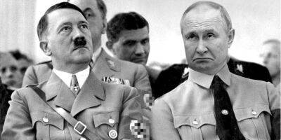Владимир Путин - Адольф Гитлер - «Ни на что не намекаем, но…». В соцсетях напомнили, что ровно 77 лет у себя в бункере застрелился Адольф Гитлер - nv.ua - Россия - Украина - Германия - Берлин