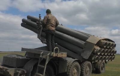 ВСУ показали обстрел позиций оккупантов из РСЗО Ураган - korrespondent.net - Россия - Украина - Херсон - Одесса - Херсонская обл.
