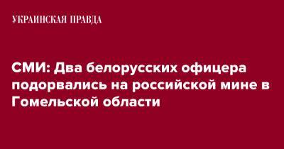 СМИ: Два белорусских офицера подорвались на российской мине в Гомельской области - pravda.com.ua - Украина